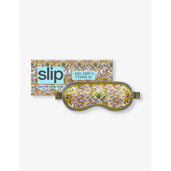  Slip Aquarius graphic-print silk eye mask