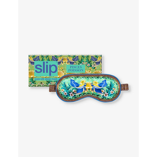  Slip Pisces graphic-print silk eye mask