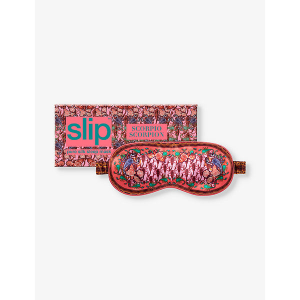 Slip Scorpio graphic-print silk eye mask