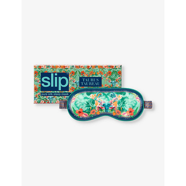 Slip Taurus graphic-print silk eye mask