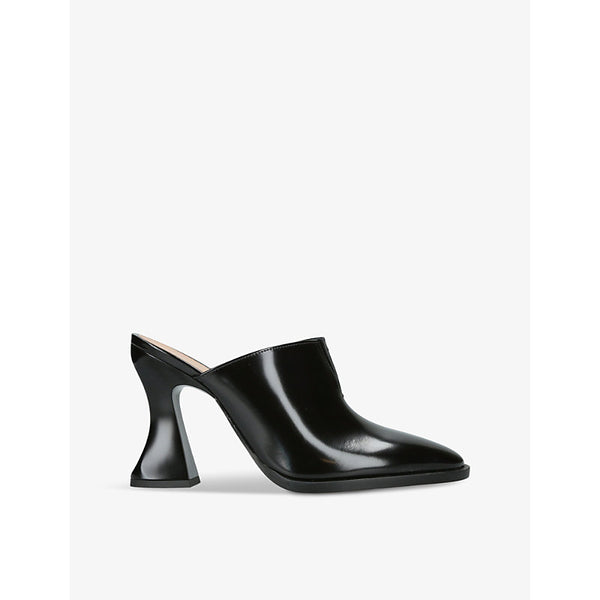 Bottega Veneta Cha Cha 100 leather curved-heel mules