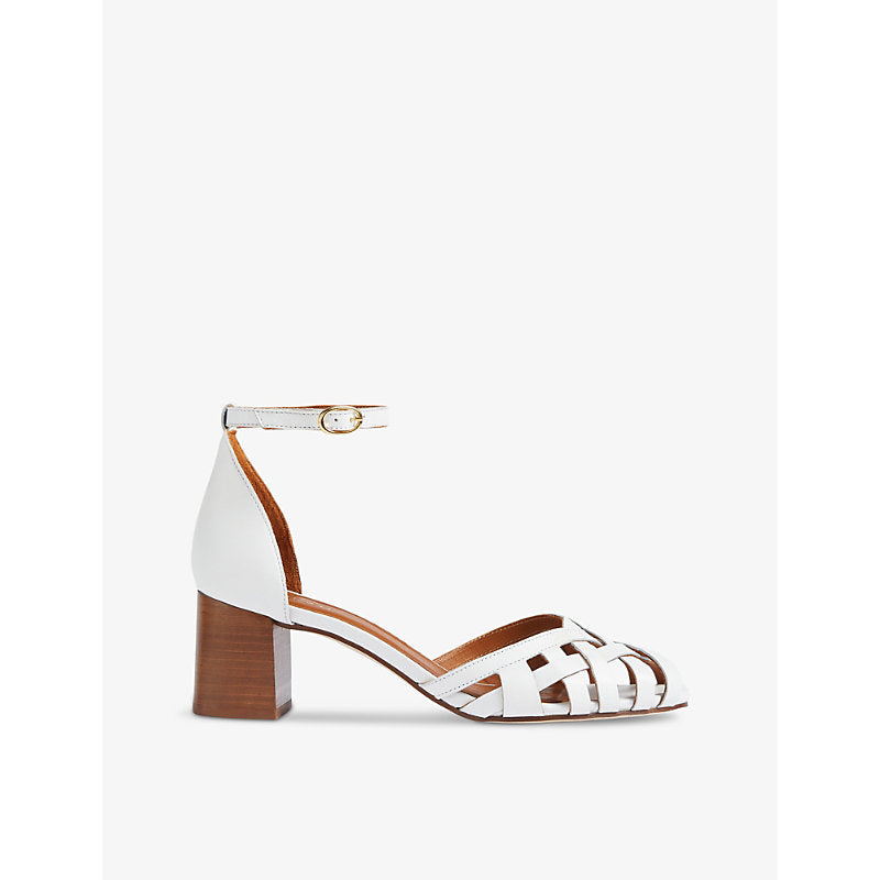 Lk Bennett Noemia plaited leather heeled sandals