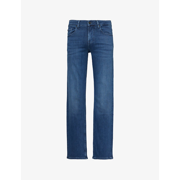 7 For All Mankind Standard Luxe Performance regular-fit straight-leg stretch denim-blend jeans