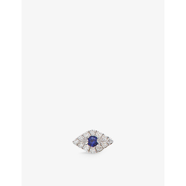 Roxanne First Eye 14ct white-gold and 0.23ct diamond single stud earring