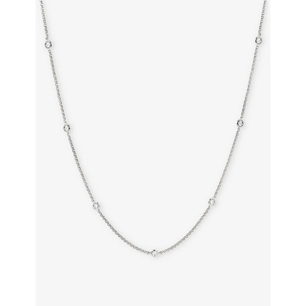 Roxanne First Diamond Dot 14ct yellow-gold and 0.19ct diamond necklace