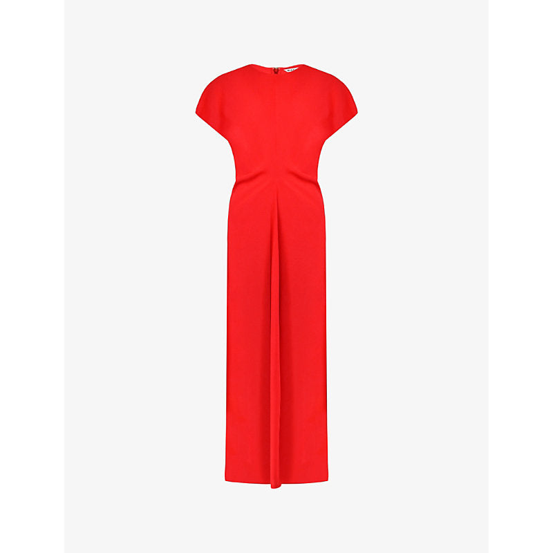 Ro&Zo Harper pleated crepe maxi dress | RO&ZO