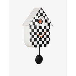 Karlsson Checkerboard-print cuckoo wall clock