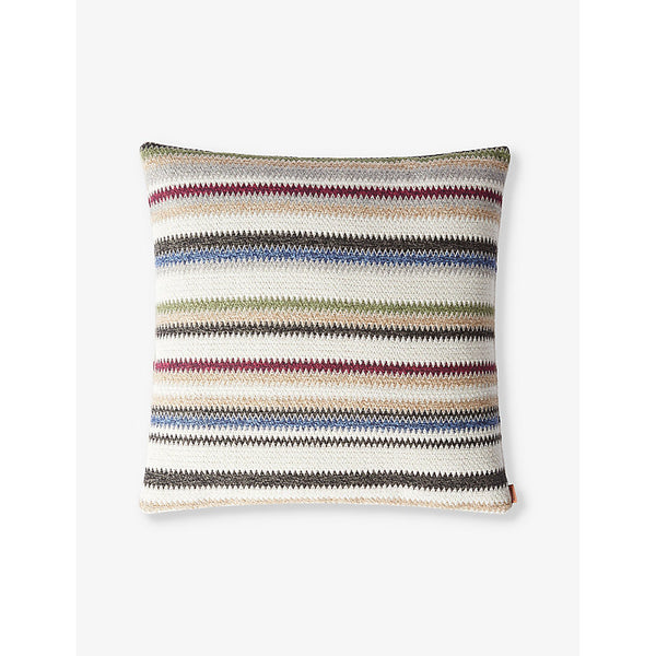 Missoni Home Blurred zigzag woven cushion 50cm x 50cm | LYBSTORE