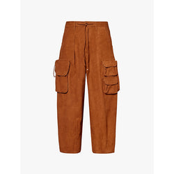  Story Mfg Forager patch-pocket wide-leg mid-rise organic-cotton trousers