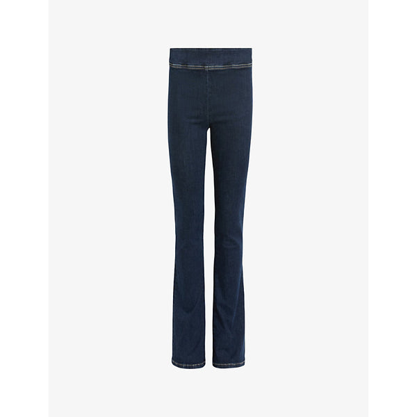  Allsaints Dani high-rise skinny-fit bootcut stretch-denim jeans