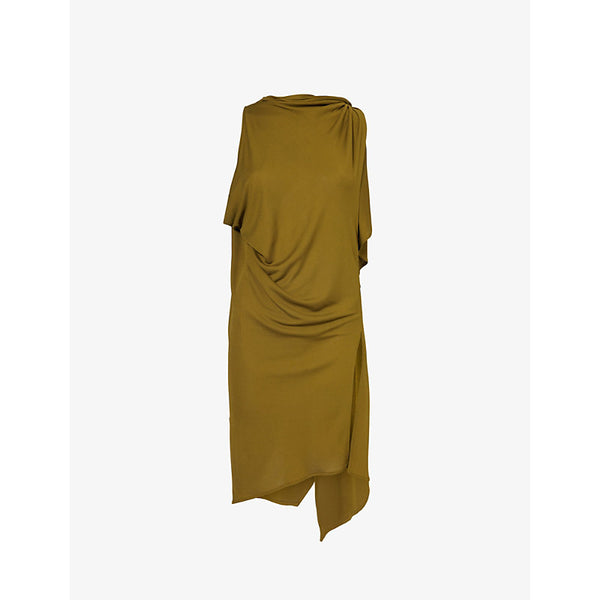 Aaron Esh Draped sleeveless woven mini dress | AARON ESH