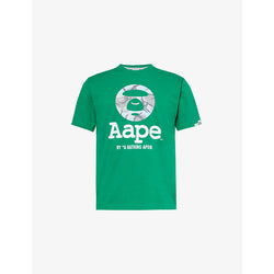  Aape Moonface camouflage-print cotton-jersey T-shirt