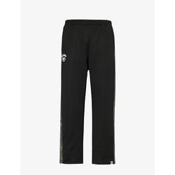  Aape Poly brand-embroidered woven jogging bottoms