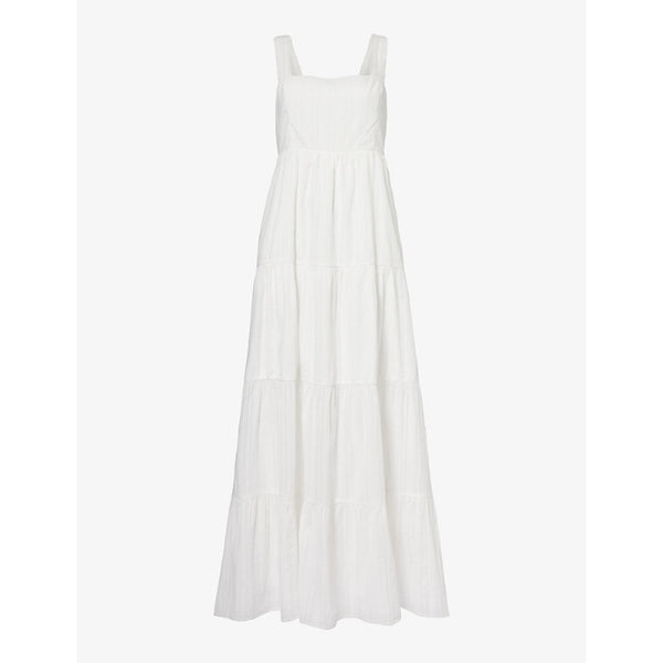  Paige Ginseng tiered cotton maxi dress