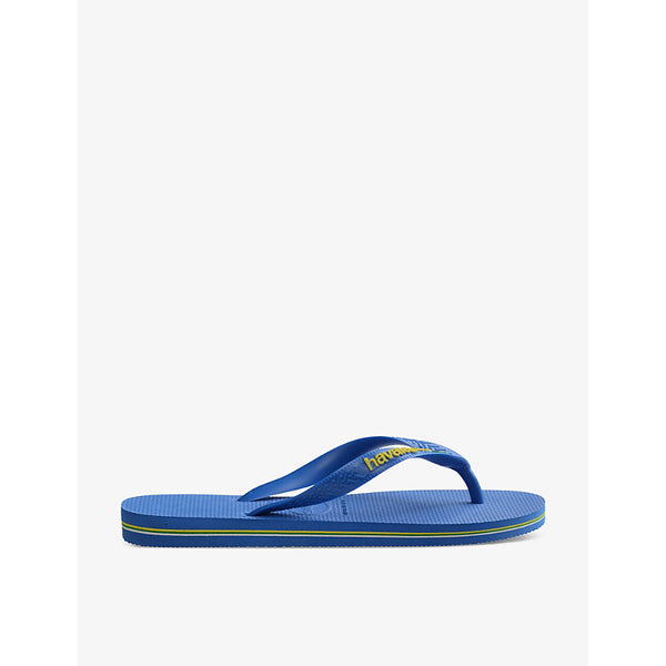 Havaianas Brasil Patria logo-embossed rubber flip-flops | Havaianas