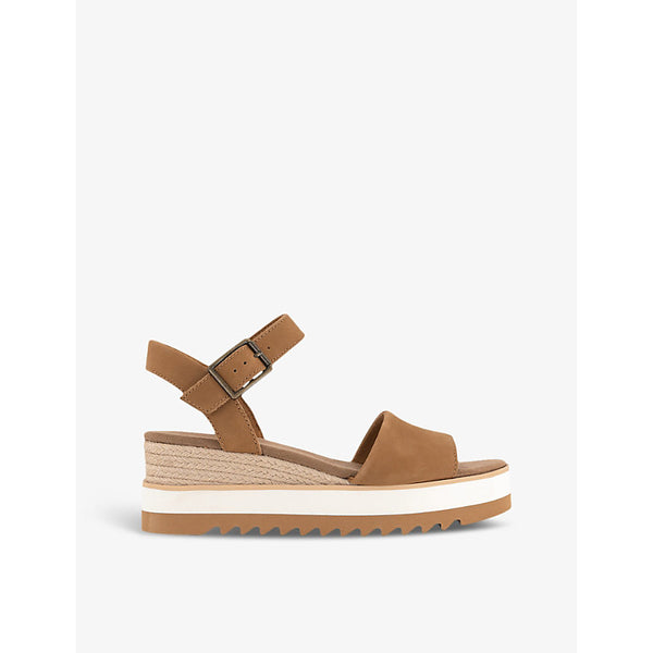  Toms Diana ankle-strap leather wedge sandals