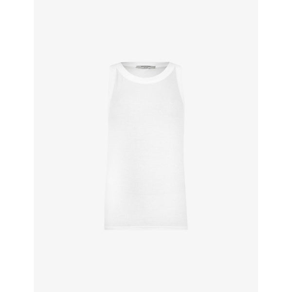 Womens Allsaints Rina round-neck sleeveless stretch-woven tank