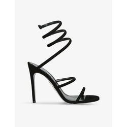  Rene Caovilla Cleo coiled-strap suede heeled sandals