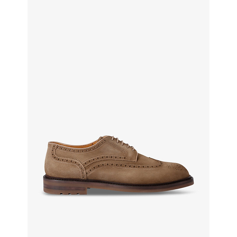 Magnanni Flex Carbone suede low-top derby shoes