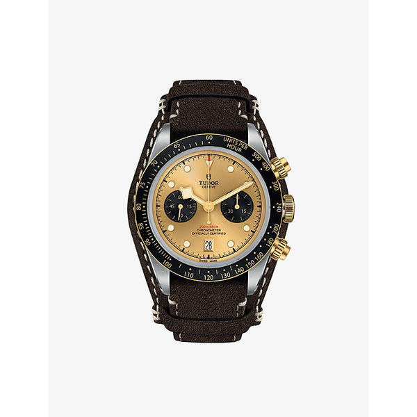 Tudor M79363N-0008 Black Bay Chrono S&G 18ct yellow-gold and stainless-steel automatic watch