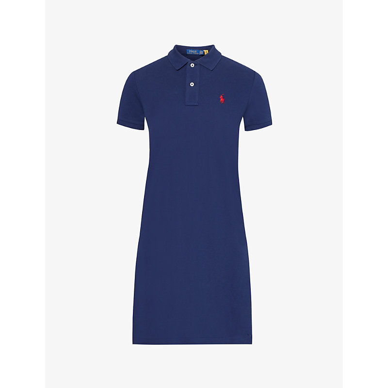 Polo Ralph Lauren Logo-embroidered cotton-pique dress