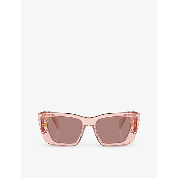 Prada PR 08YS rectangle-frame acetate sunglasses