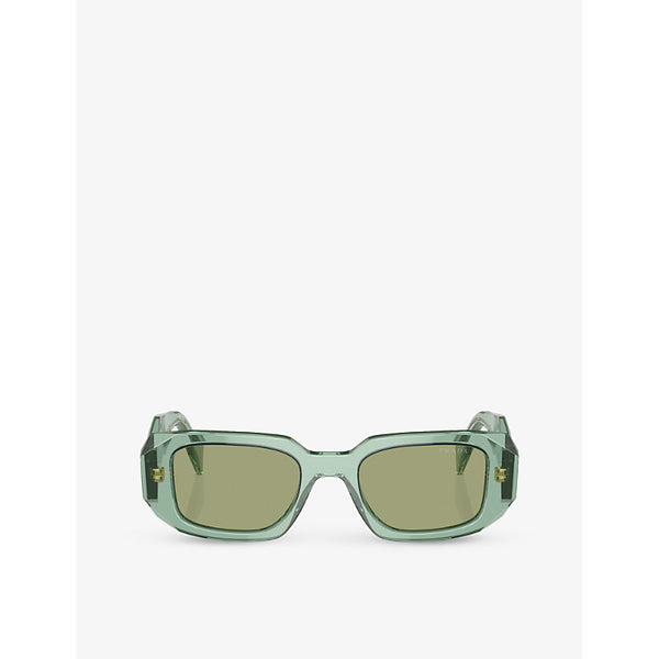 Prada PR A25S rectangle-frame acetate sunglasses