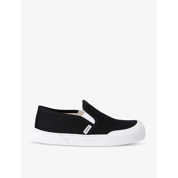 Loewe Terra Vulca contrast-sole canvas low-top trainers | Loewe