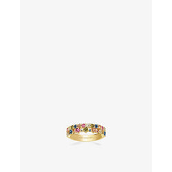 Sif Jakobs Livingo 18ct yellow gold-plated sterling-silver and zirconia ring