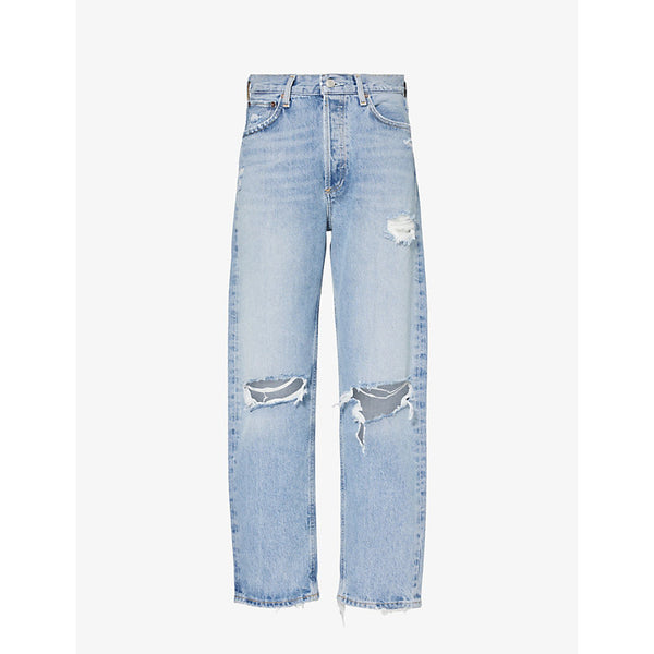  Agolde 90s straight-leg mid-rise organic-cotton jeans