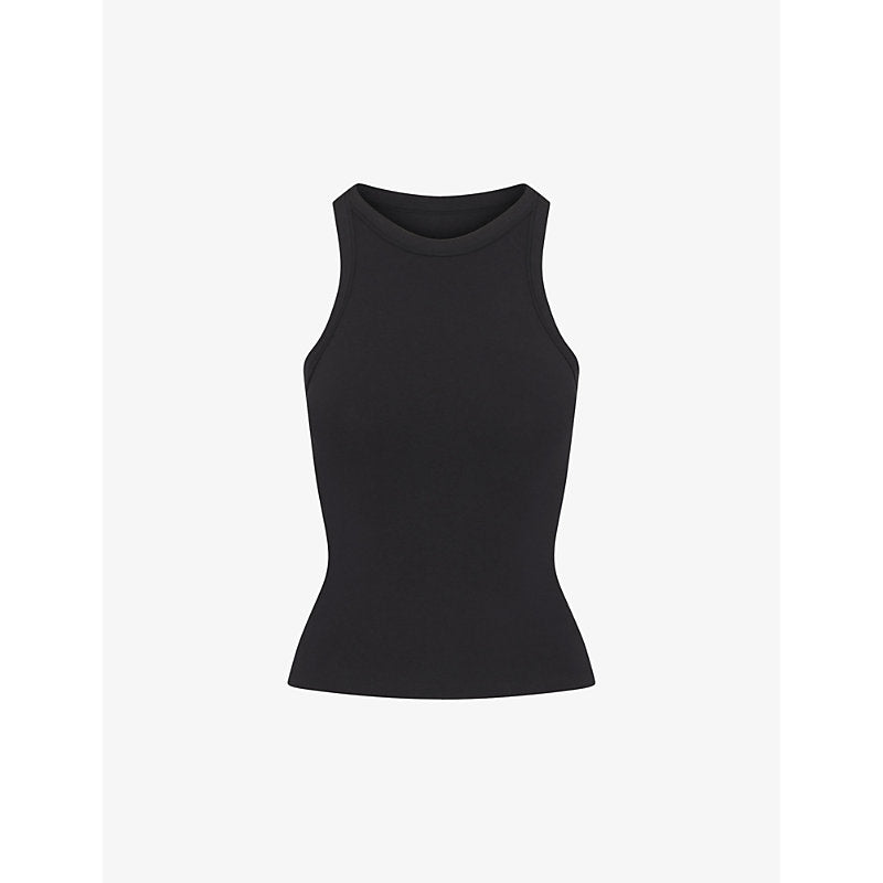  Skims Cotton Jersey round-neck stretch-cotton tank top