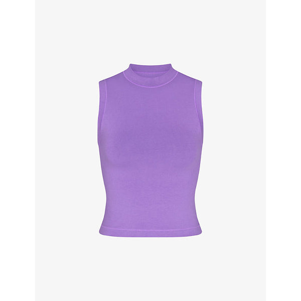  Skims Cotton Jersey round-neck stretch-cotton tank top