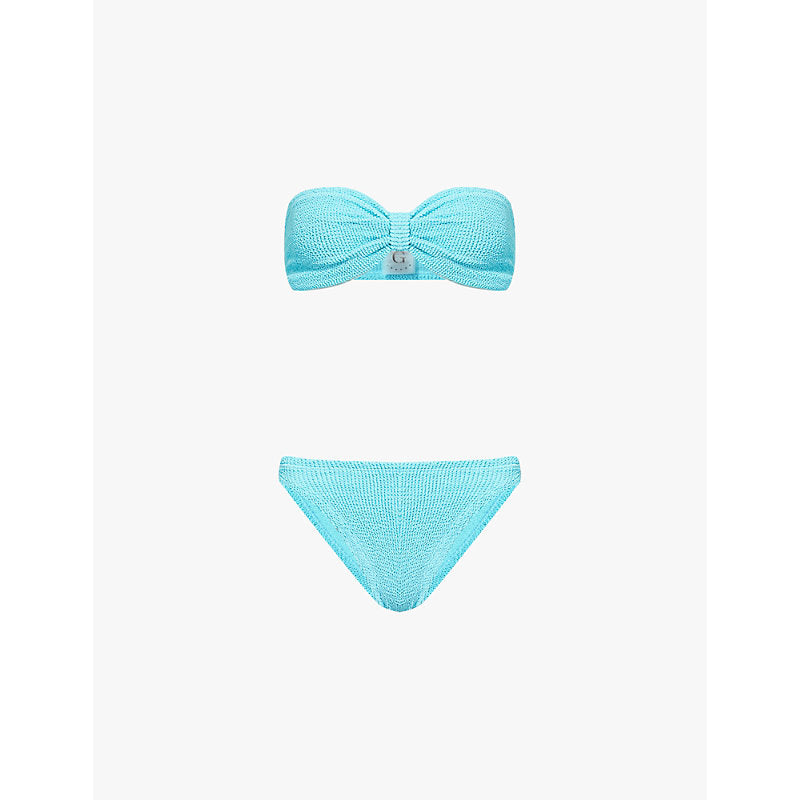  Hunza G Jean striped bikini set