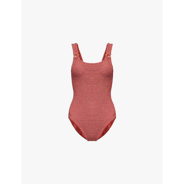 Hunza G Domino scoop-neck swimsuit