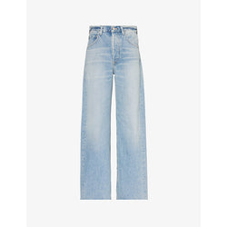  Citizens Of Humanity Ayla split-hem wide-leg mid-rise recycled-denim jeans