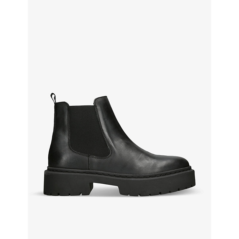 Steve Madden Glennis chunky-sole leather ankle boots | Steve Madden