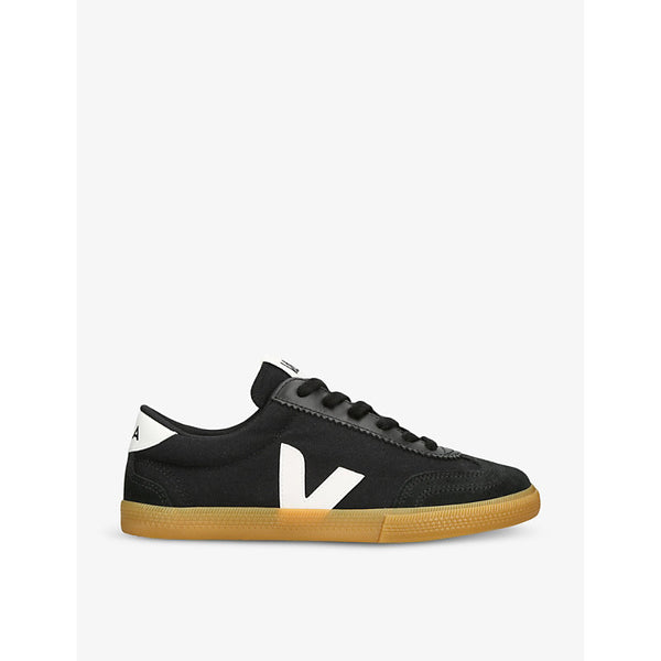 Womens Veja Women's Volley logo-embroidered canvas low-top trainers