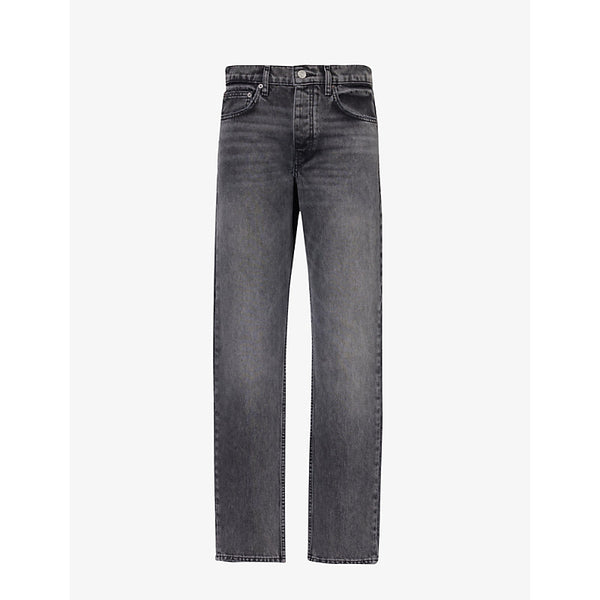  Frame Faded-wash straight-leg regular-fit denim jeans