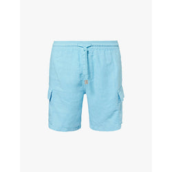  Vilebrequin Baie drawstring-waist straight leg regular-fit linen shorts