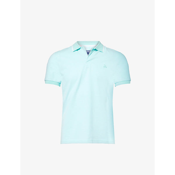  Vilebrequin Palatin logo-embroidered organic cotton-piqué polo shirt