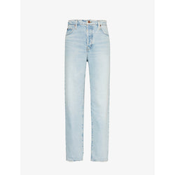  Frame Le Mec straight-leg high-rise recycled-cotton jeans