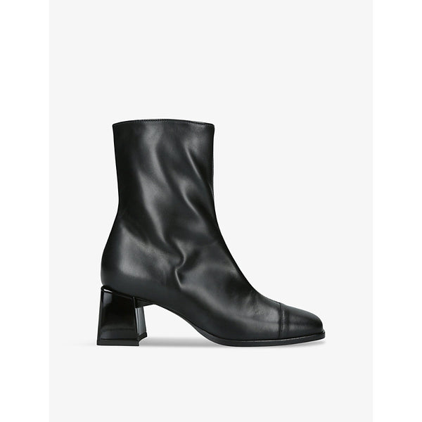 Carel Oden block-heel leather heeled ankle boots