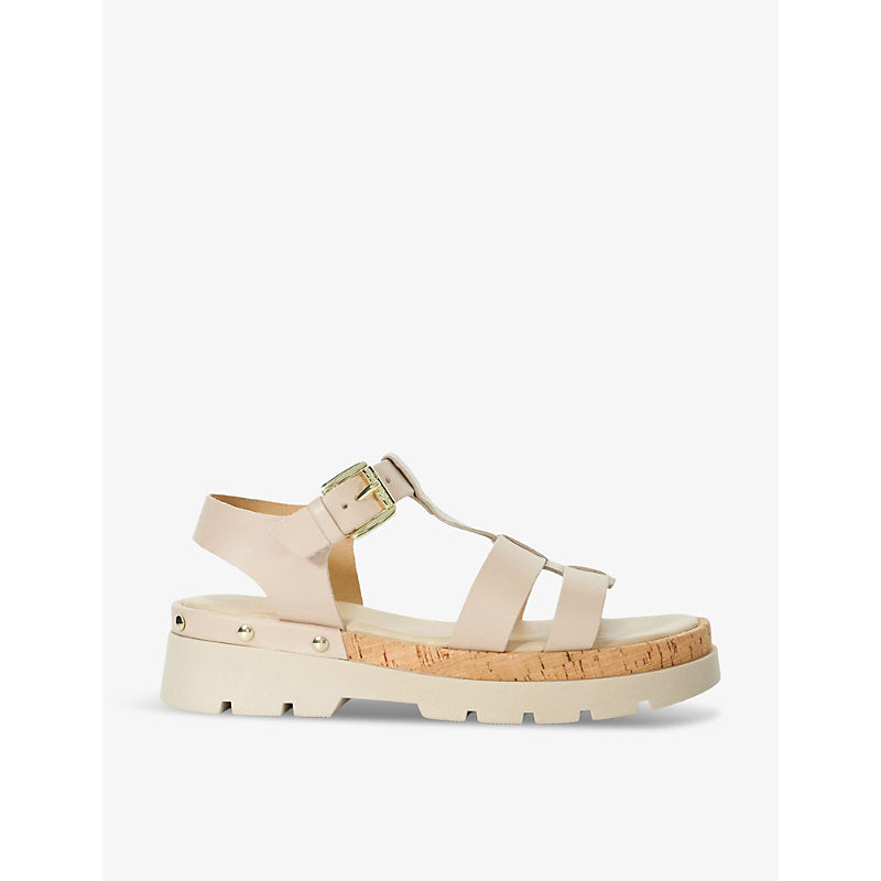 Dune Laplin stud-embellished leather sandals