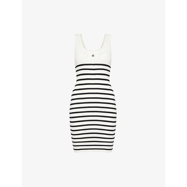 4Th & Reckless Clarissa stripe-pattern knitted mini dress