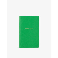 Smythson 2024-25 Panama Weekly mid-year leather diary 14cm x 9cm