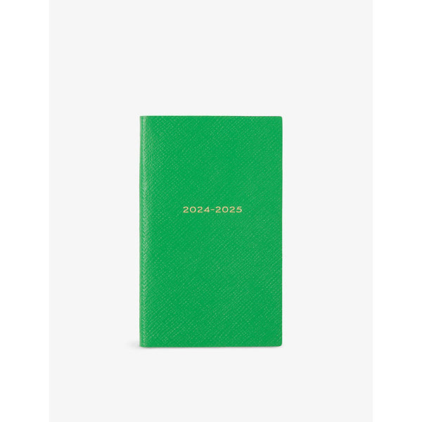 Smythson 2024-25 Panama Weekly mid-year leather diary 14cm x 9cm