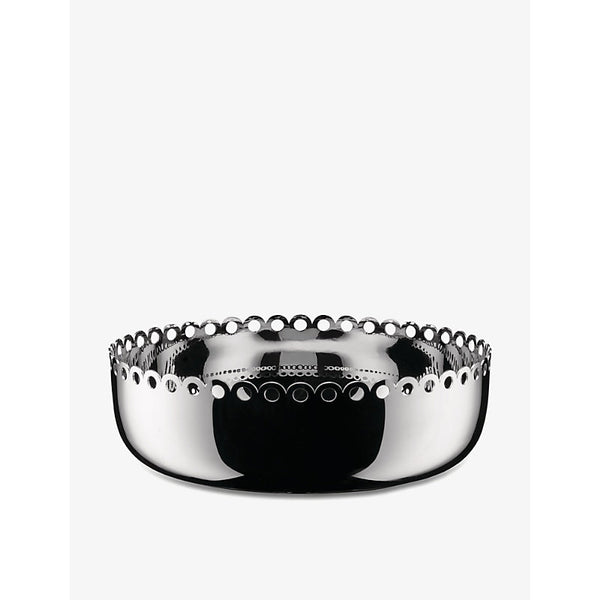 Alessi Edges perforated stainless-steel basket 21 cm