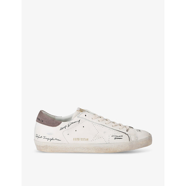  Golden Goose Super-Star Skate Star branded leather trainers