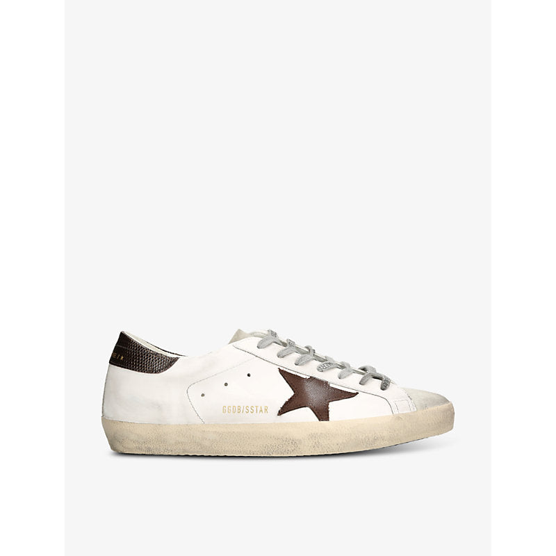 Golden Goose Superstar Pattern leather low-top trainers