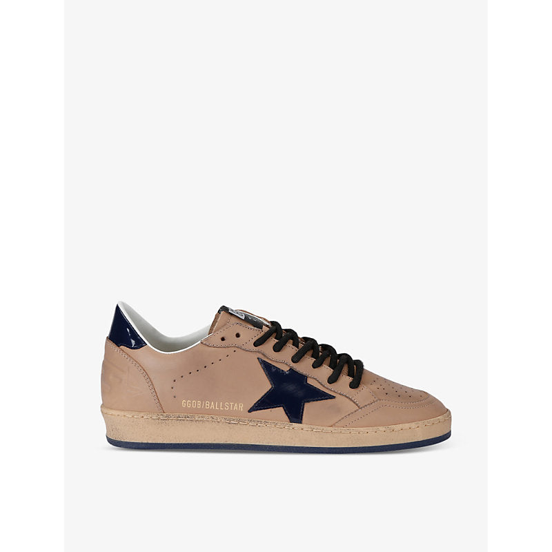 Golden Goose Ballstar star-appliquéd suede low-top trainers